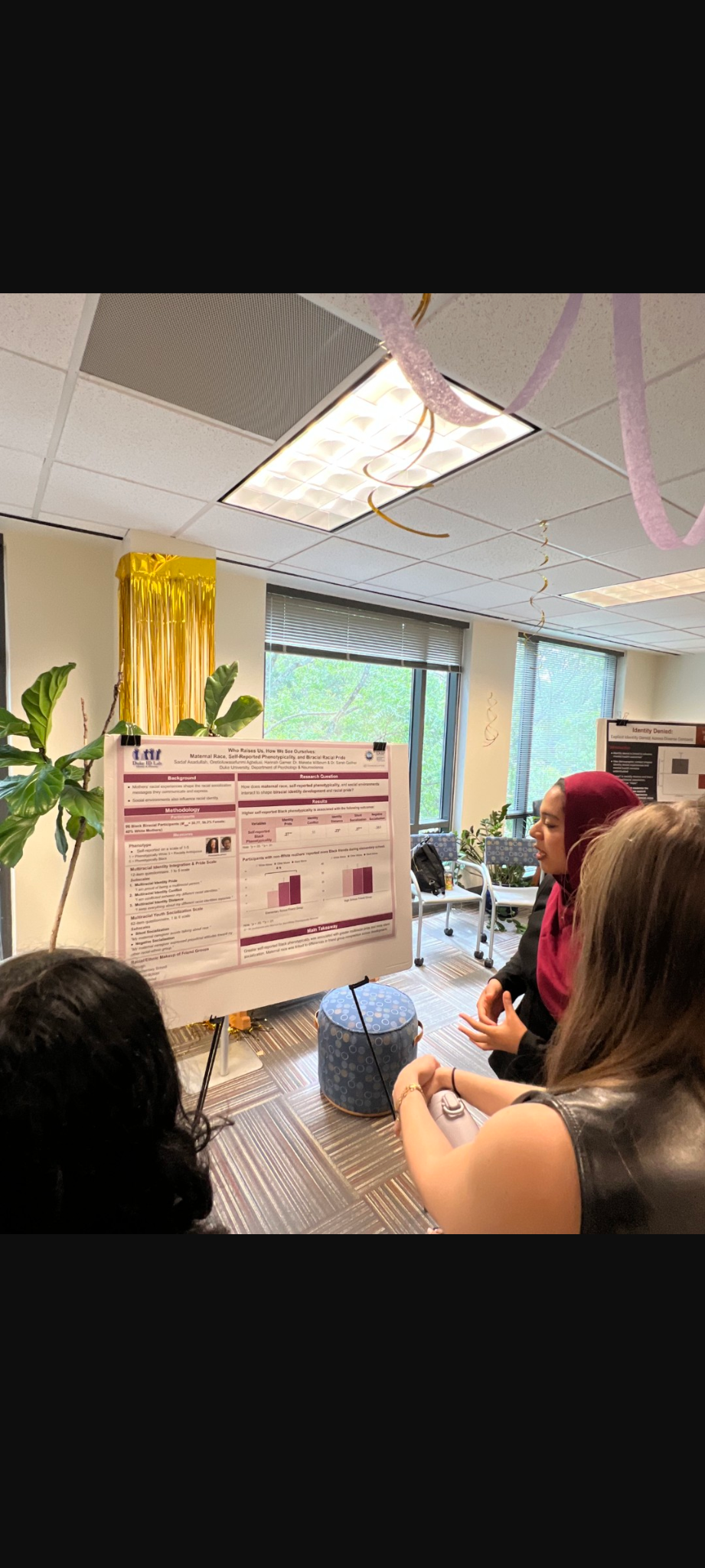 UROP student presenting a research poster